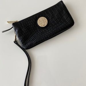 DKNY Croco Black Wallet/Wristlet